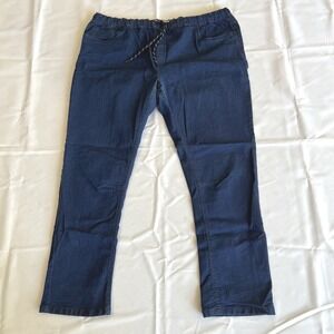 Free Planet Blue Denim Pants Drawstring Men's 42x30 Lightweight Casual